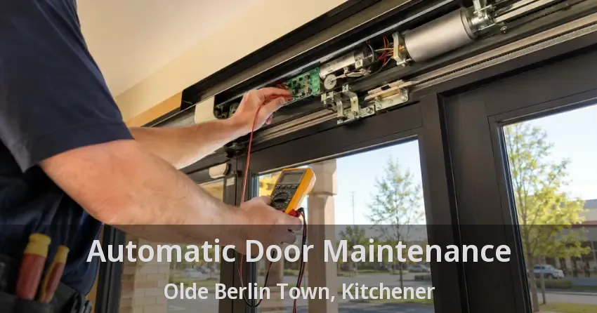 Automatic Door Maintenance Olde Berlin Town, Kitchener - ON