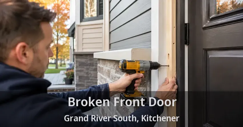 Broken Front Door Grand River South, Kitchener - ON