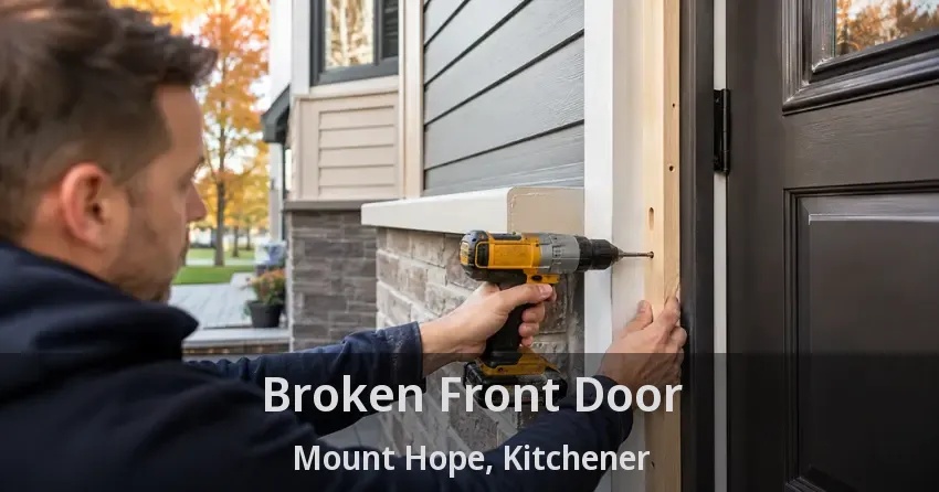 Broken Front Door Mount Hope, Kitchener - ON
