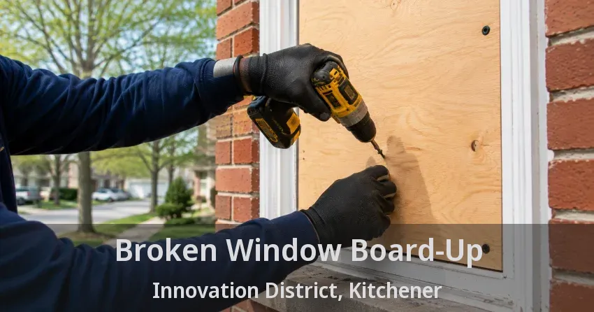 Broken Window Board-Up Innovation District, Kitchener - ON
