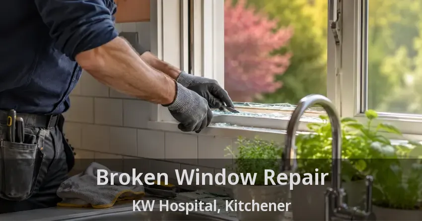 Broken Window Repair KW Hospital, Kitchener - ON