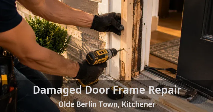 Damaged Door Frame Repair Olde Berlin Town, Kitchener - ON