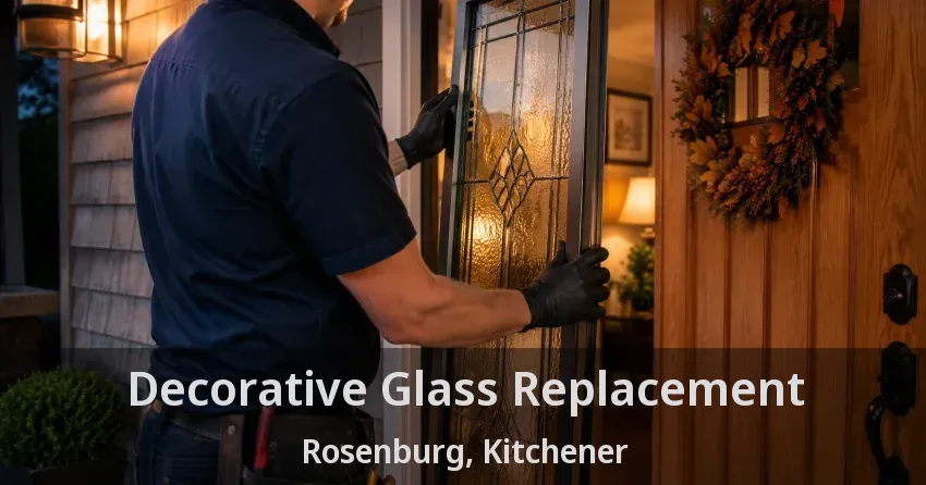Decorative Glass Replacement Rosenburg, Kitchener - ON