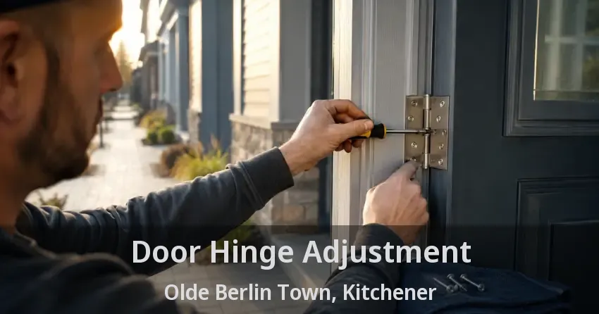Door Hinge Adjustment Olde Berlin Town, Kitchener - ON