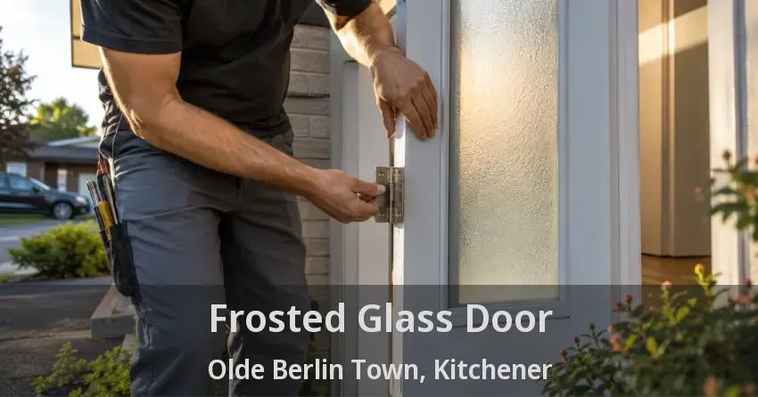 Frosted Glass Door Olde Berlin Town, Kitchener - ON