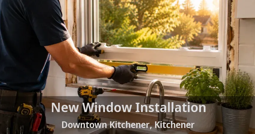 New Window Installation Downtown Kitchener, Kitchener - ON