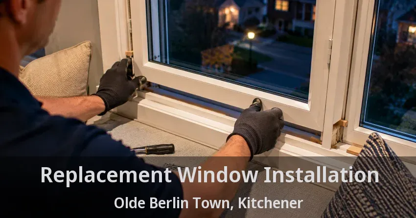 Replacement Window Installation Olde Berlin Town, Kitchener - ON