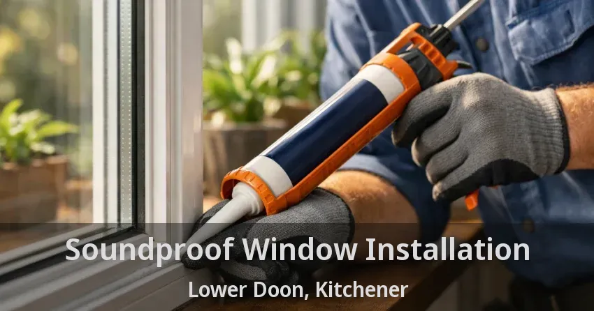 Soundproof Window Installation Lower Doon, Kitchener - ON