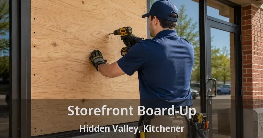 Storefront Board-Up Hidden Valley, Kitchener - ON