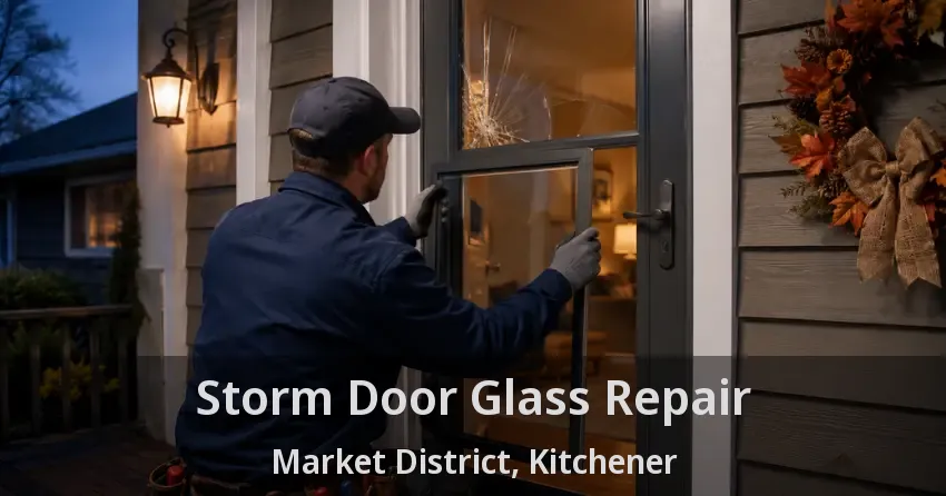 Storm Door Glass Repair Market District, Kitchener - ON