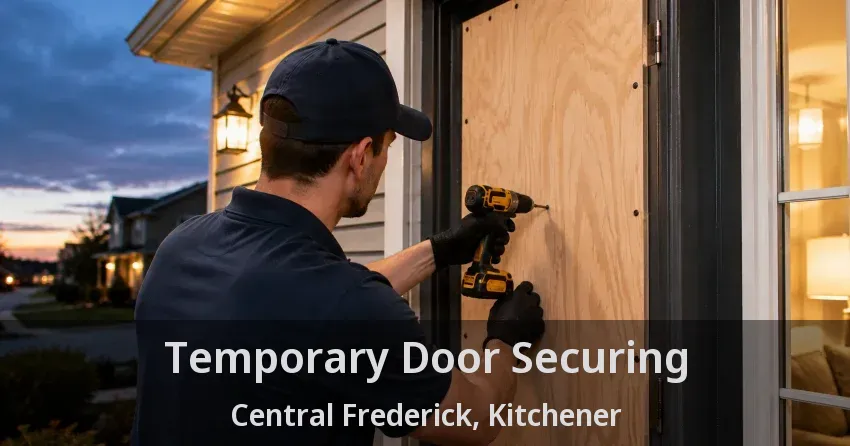 Temporary Door Securing Central Frederick, Kitchener - ON