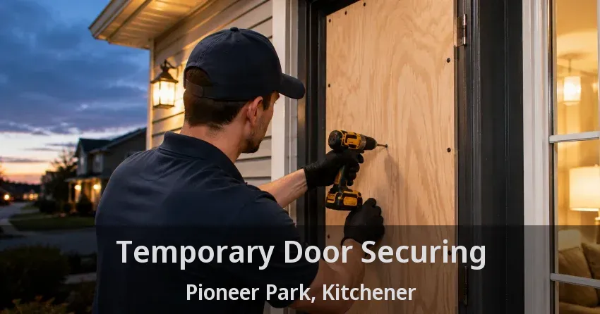 Temporary Door Securing Pioneer Park, Kitchener - ON