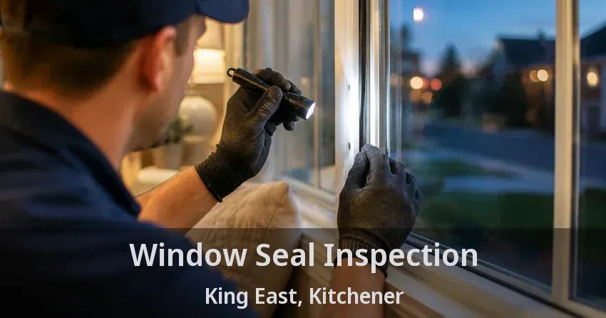 Window Seal Inspection King East, Kitchener - ON