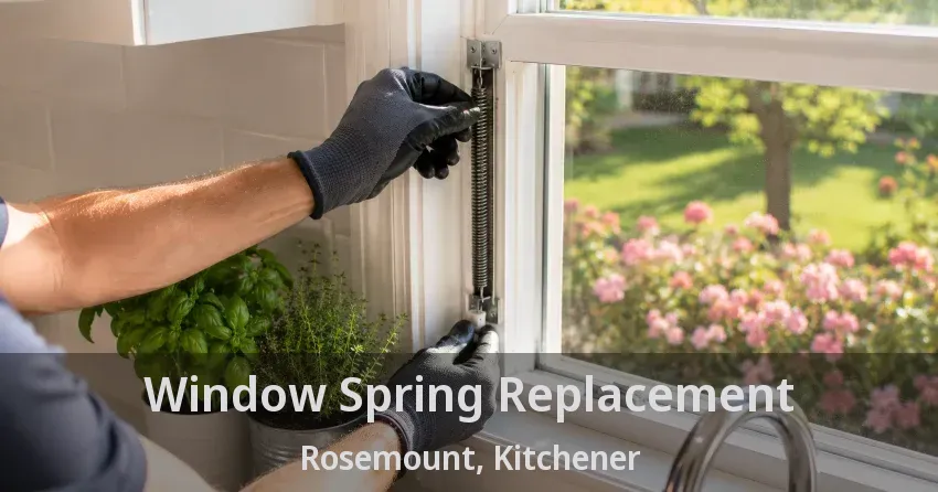 Window Spring Replacement Rosemount, Kitchener - ON