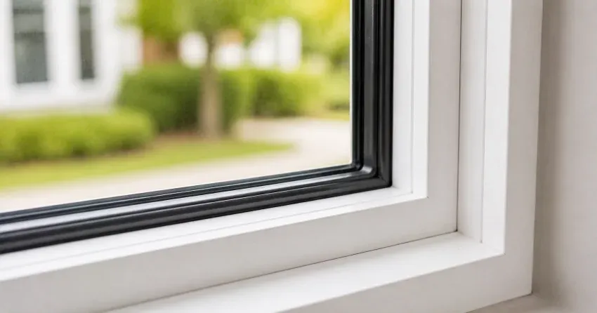 technician repairing window and door hardware in Hidden Valley, Kitchener home