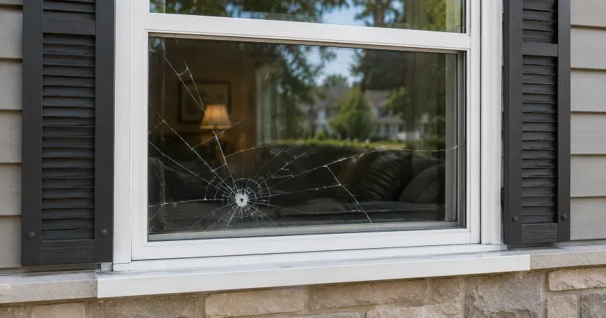technician measuring window opening for emergency glass replacement Eastwood, Kitchener